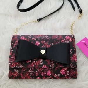 Betsey Johnson Bow Floral Crossbody Small